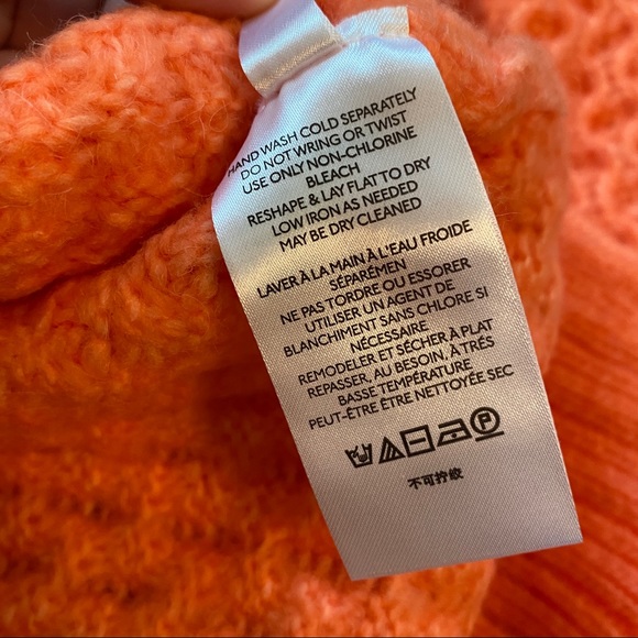 NWT Coral Anthropologie Bia Mock Neck Tunic Sweater L - Picture 8 of 8